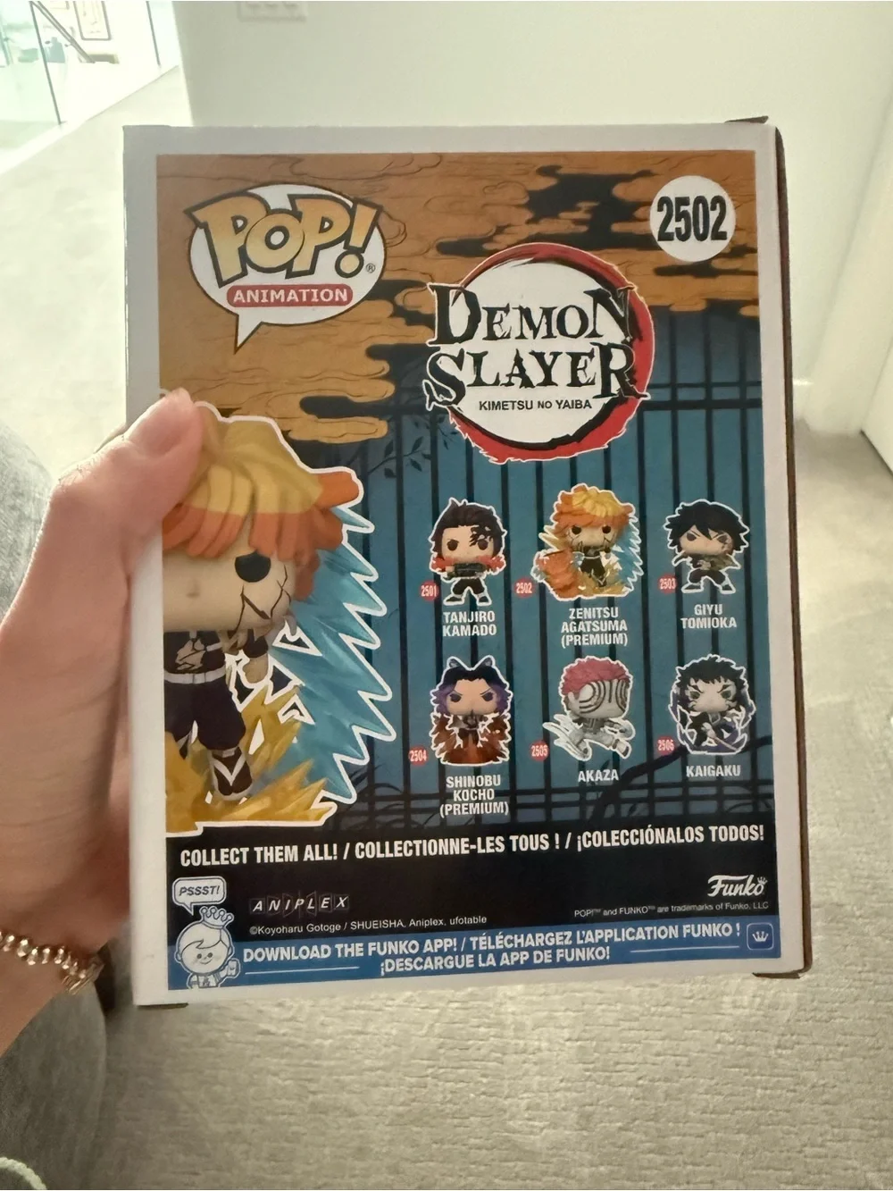 Funko Pop Premium Zenitsu Agatsuma #2502 Demon Slayer Infinity Castle